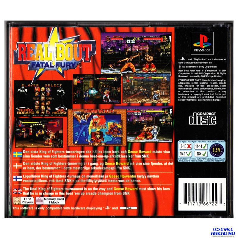 REAL BOUT FATAL FURY PS1