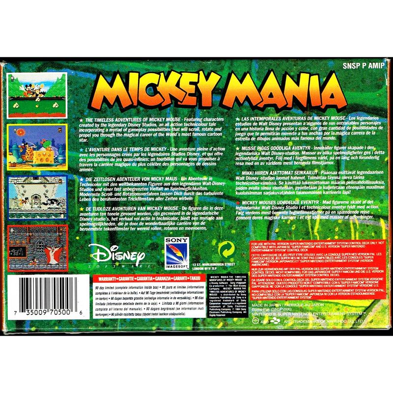 MICKEY MANIA SNES