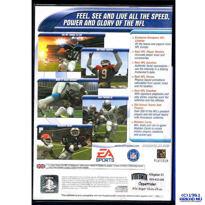 MADDEN NFL 2001 PS2