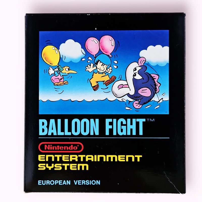 BALLOON FIGHT NES 5 SKRUVAR SVENSK FÖRSTA UTGÅVA