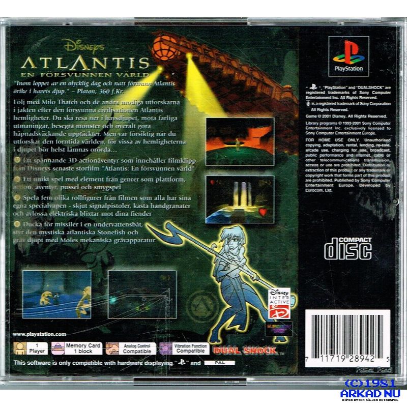 ATLANTIS EN FÖRSVUNNEN VÄRLD PS1