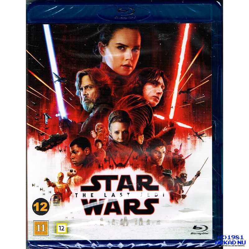 STAR WARS THE LAST JEDI BLU-RAY