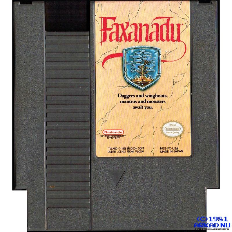 FAXANADU NES REV-A USA