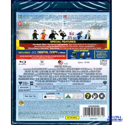 LEGO THE MOVIE BLU-RAY