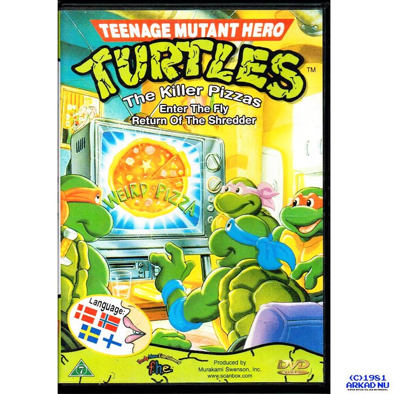 TEENAGE MUTANT HERO TURTLES THE KILLER PIZZAS 2/7 DVD