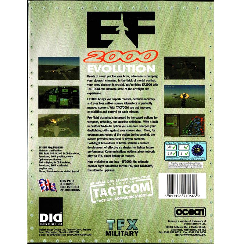 EF 2000 EVOLUTION INK TACTCOM PC BIGBOX