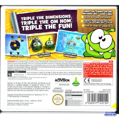 CUT THE ROPE TRIPLE TREAT 3DS