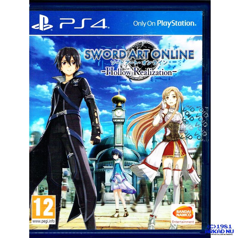 SWORD ART ONLINE HOLLOW REALIZATION PS4