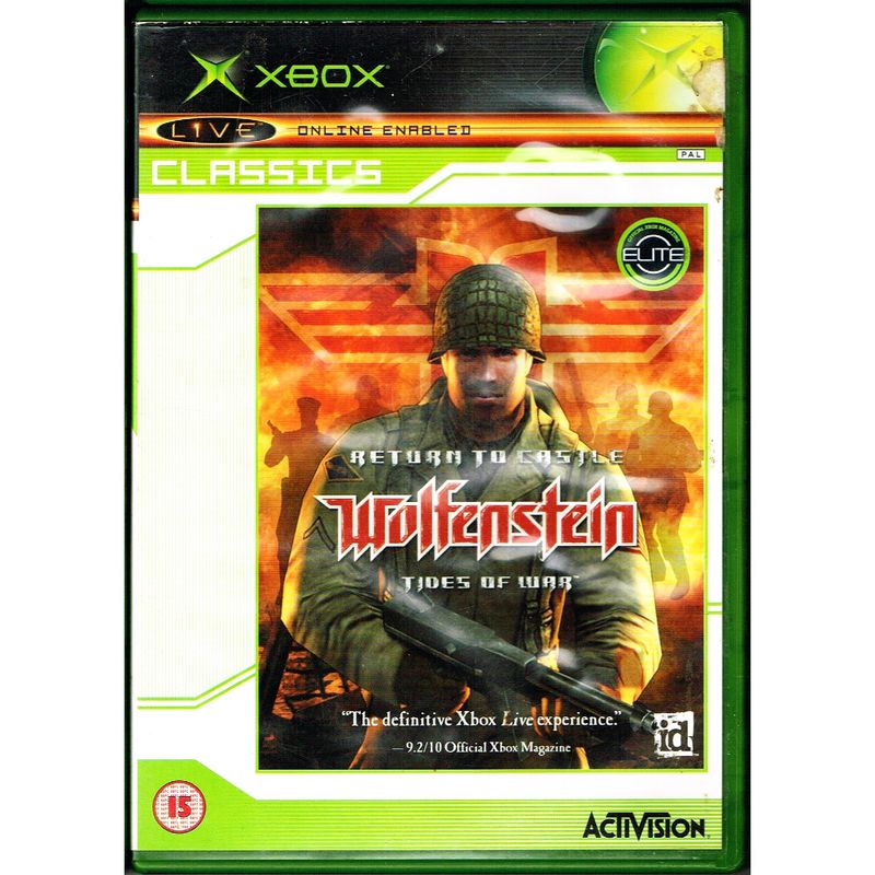 RETURN TO CASTLE WOLFENSTEIN TIDES OF WAR XBOX