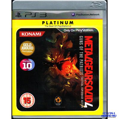 METAL GEAR SOLID 4 GUNS OF THE PATRIOTS PS3