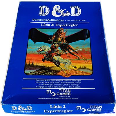 DUNGEONS & DRAGONS LÅDA 2 EXPERTREGLER SVENSKA