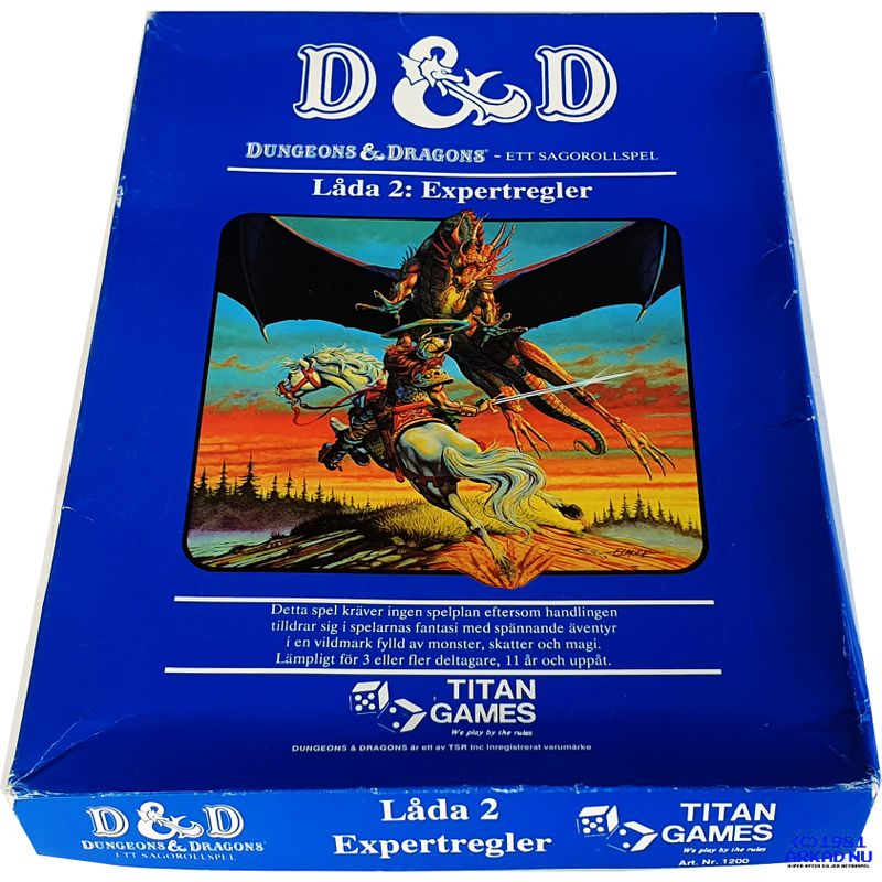 DUNGEONS & DRAGONS LÅDA 2 EXPERTREGLER SVENSKA