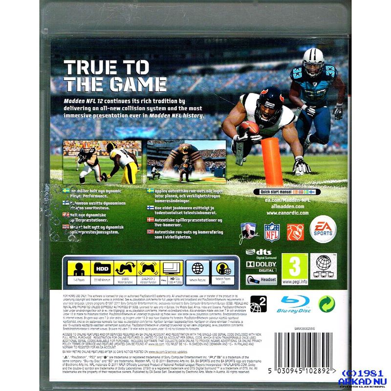 MADDEN NFL 12 PS3
