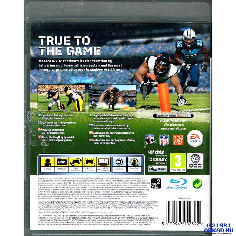 MADDEN NFL 12 PS3