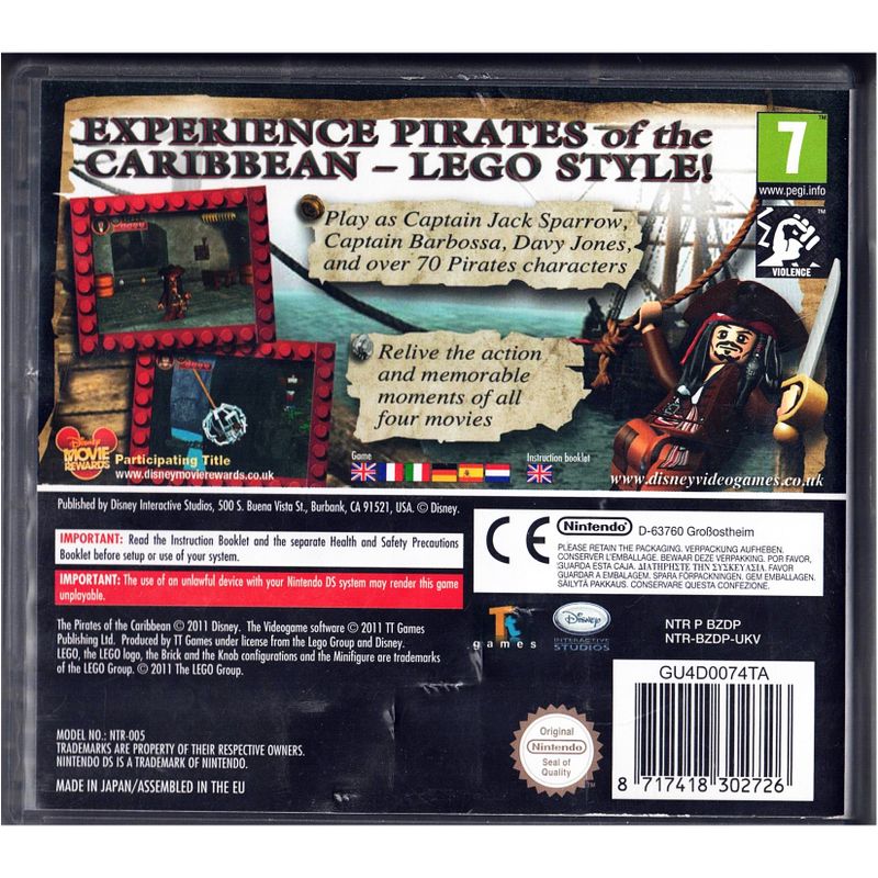 LEGO PIRATES OF THE CARIBBEAN DS