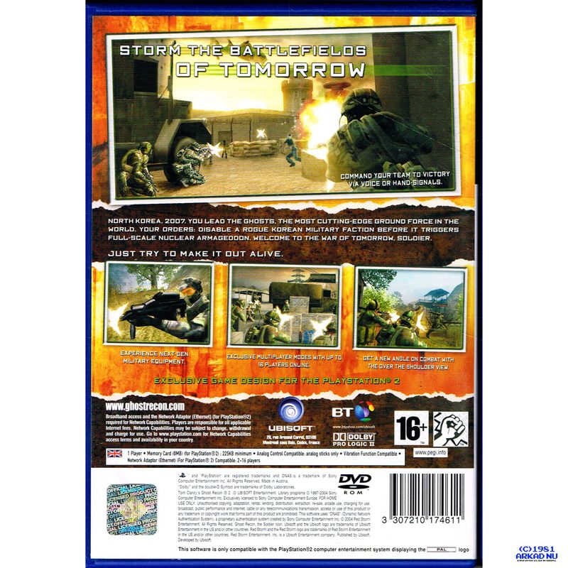 TOM CLANCYS GHOST RECON 2 PS2