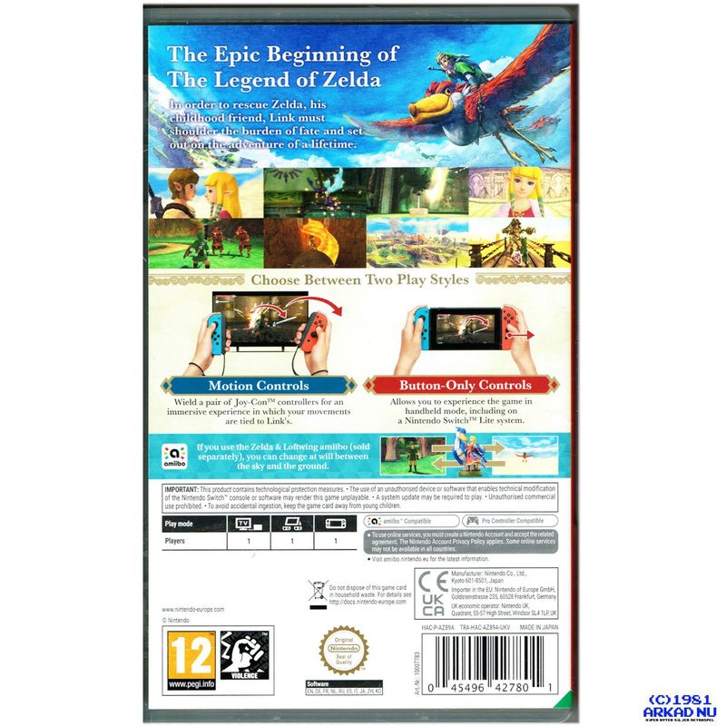 THE LEGEND OF ZELDA SKYWARD SKYWARD SWORD HD SWITCH