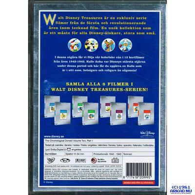 DISNEY TREASURES CHRONOLOGICAL DONALD VOL 2 PART 1 DVD