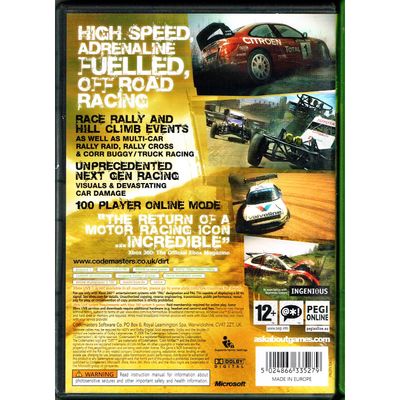 COLIN MCRAE DIRT XBOX 360