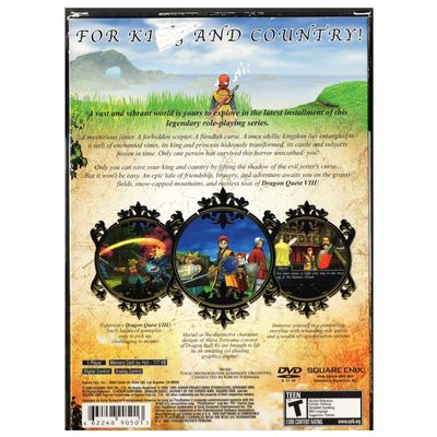 DRAGON QUEST VIII THE JOURNEY OF THE CURSED KING PS2 NTSC