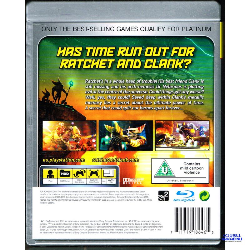 RATCHET & CLANK A CRACK IN TIME PS3