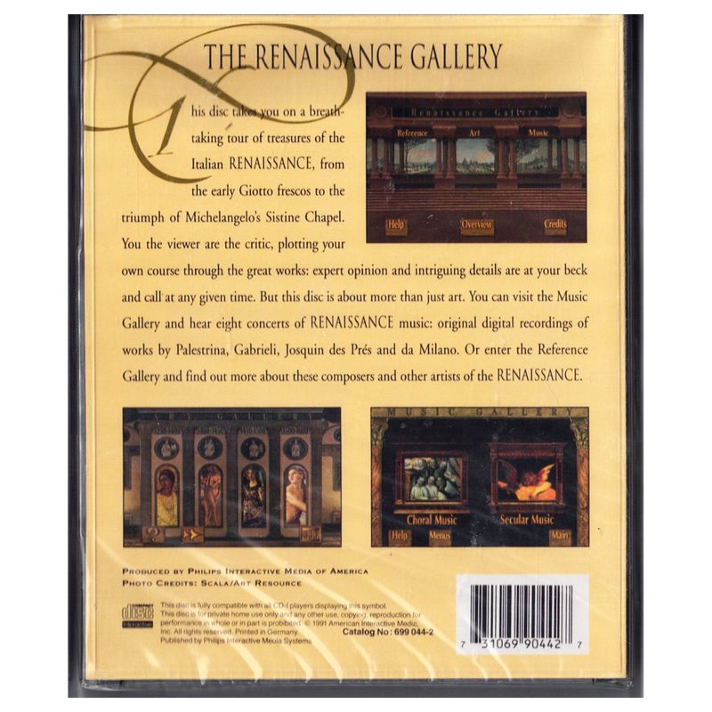 RENAISSANCE GALLERY CD-I NYTT INPLASTAD