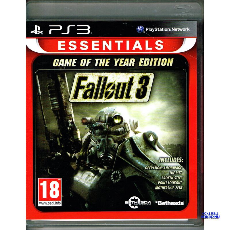 FALLOUT 3 GAME OF THE YEAR EDITION PS3