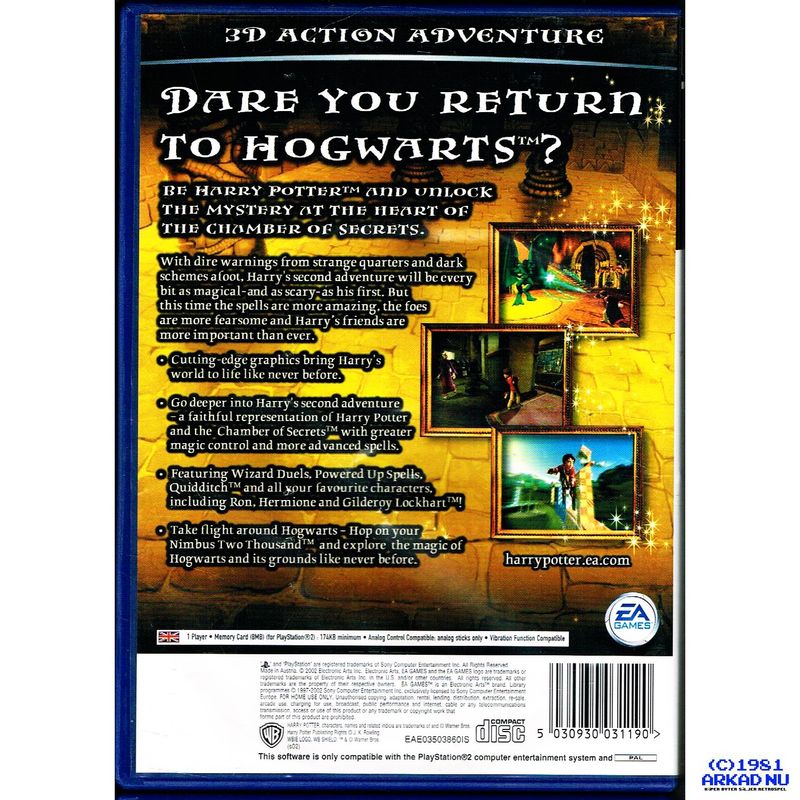 HARRY POTTER AND THE CHAMBER OF SECRETS PS2