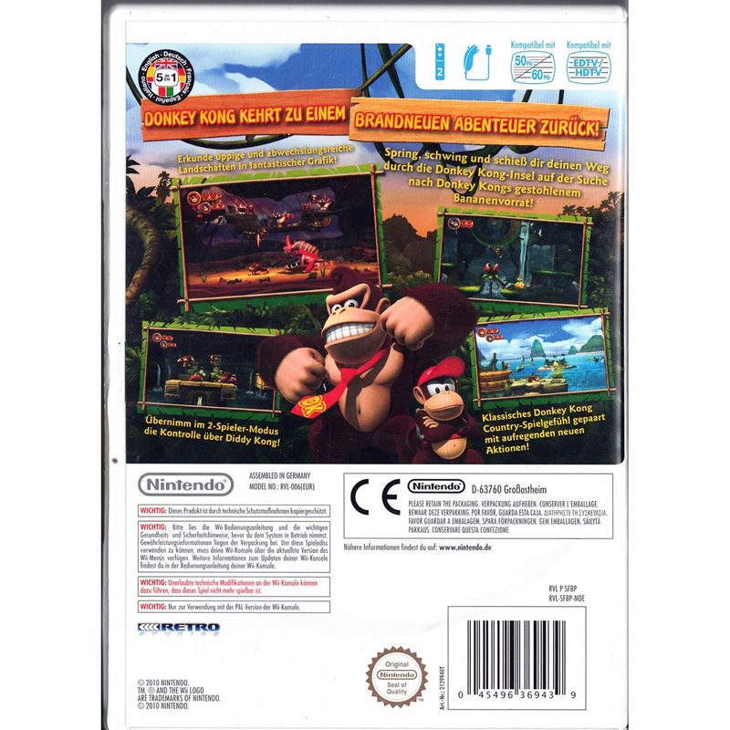 DONKEY KONG COUNTRY RETURNS WII NOE