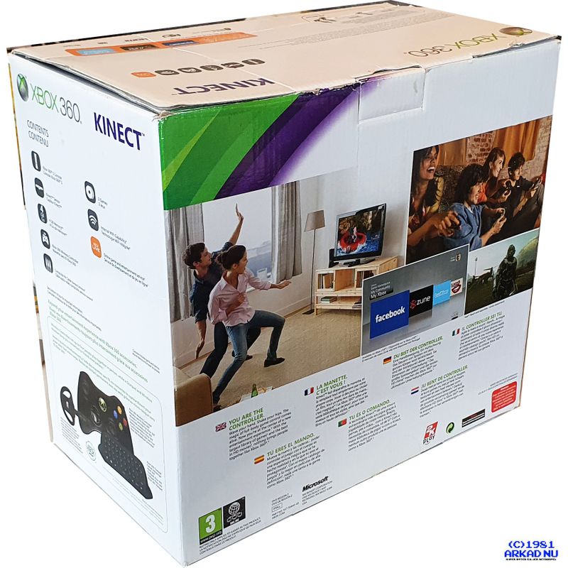 XBOX 360 SLIM 4GB KINECT BUNDLE BOXAD