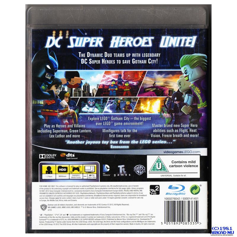 LEGO BATMAN 2 DC SUPER HEROES PS3