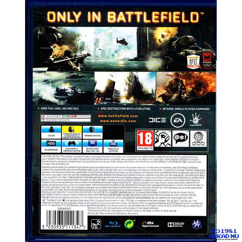 BATTLEFIELD 4 PS4