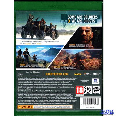 TOM CLANCYS GHOST RECON WILDLANDS XBOX ONE