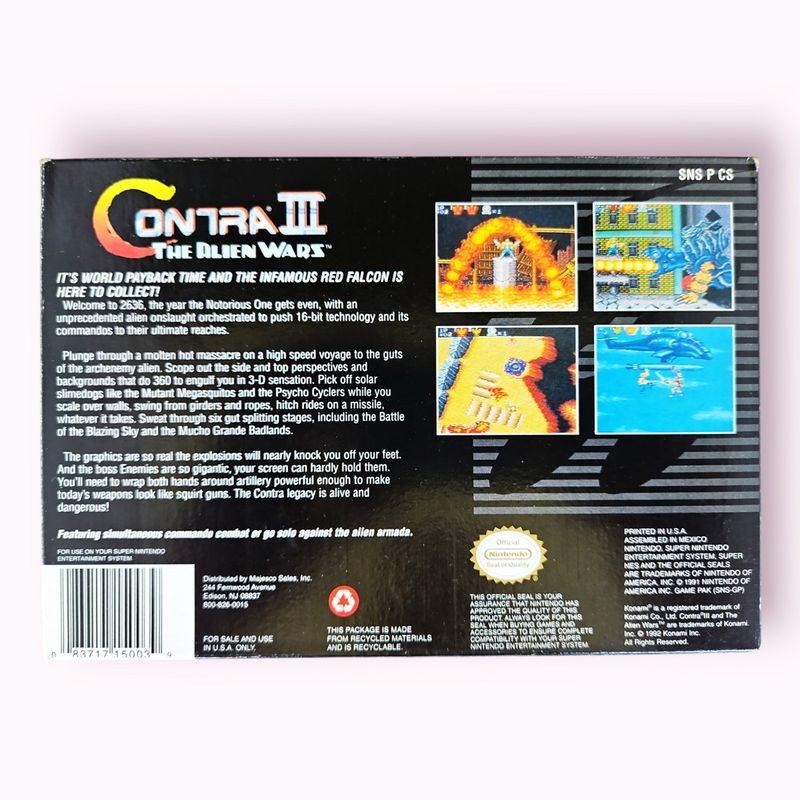 CONTRA III THE ALIEN WARS SNES NTSC USA