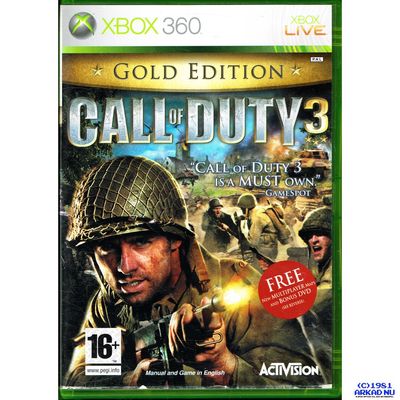 CALL OF DUTY 3 GOLD EDITION XBOX 360