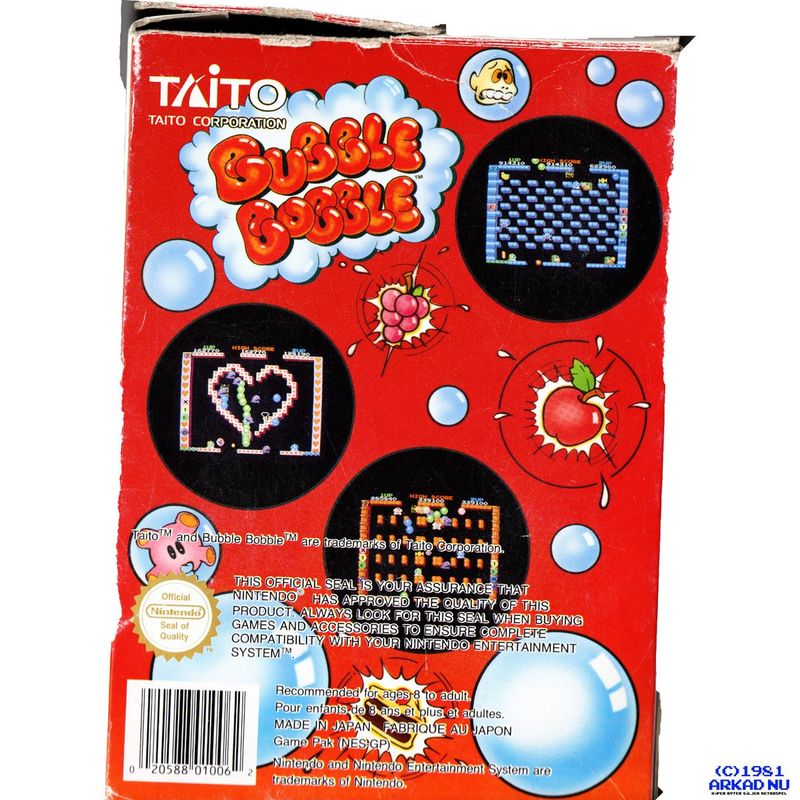 BUBBLE BOBBLE NES SCN