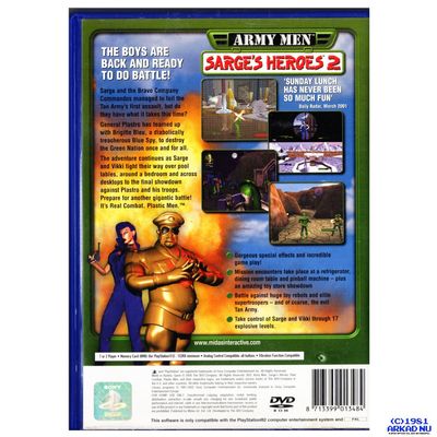 ARMY MEN SARGES HEROES 2 PS2