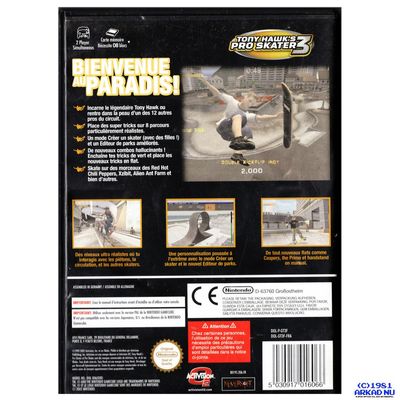 TONY HAWK PRO SKATER 3 GAMECUBE FRANSK