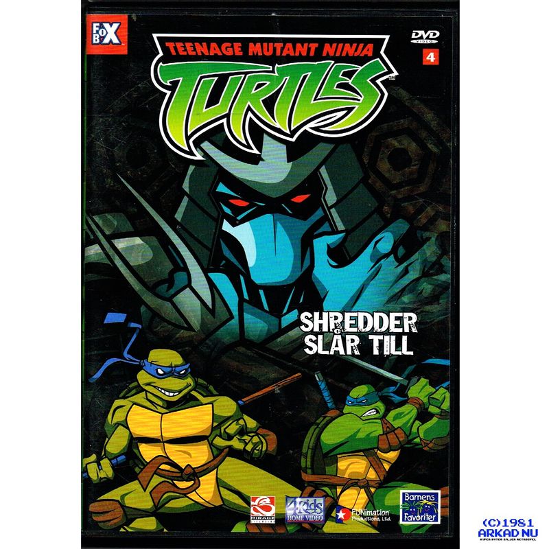 TEENAGE MUTANT NINJA TURTLES SHREDDER SLÅR TILL DVD