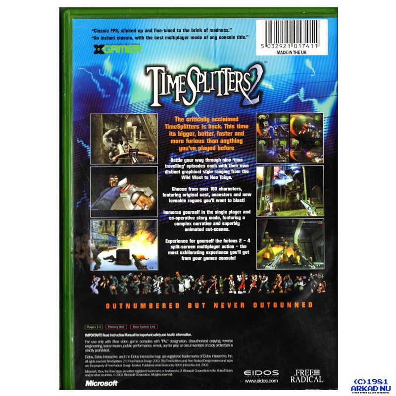 TIME SPLITTERS 2 XBOX