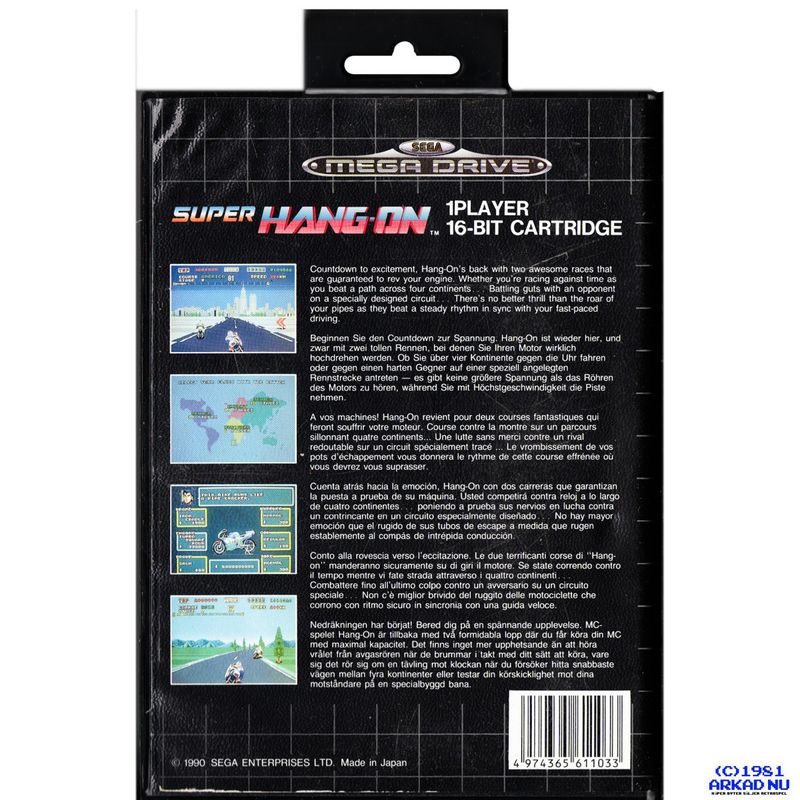 SUPER HANG-ON MEGADRIVE