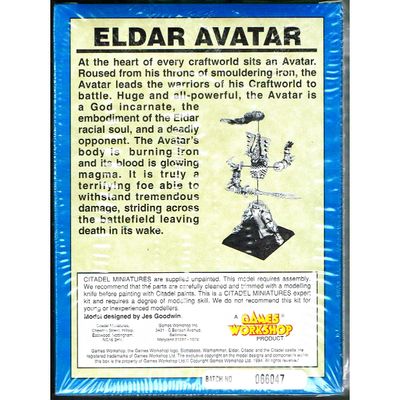 ELDAR AVATAR WARHAMMER 40000 GAMES WORKSHOP