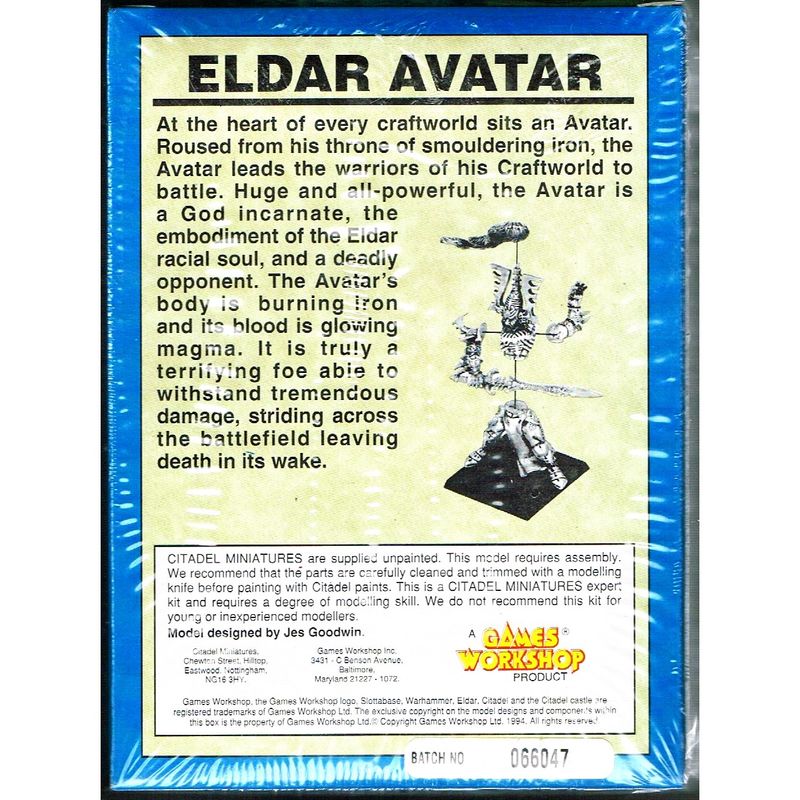 ELDAR AVATAR WARHAMMER 40000 GAMES WORKSHOP