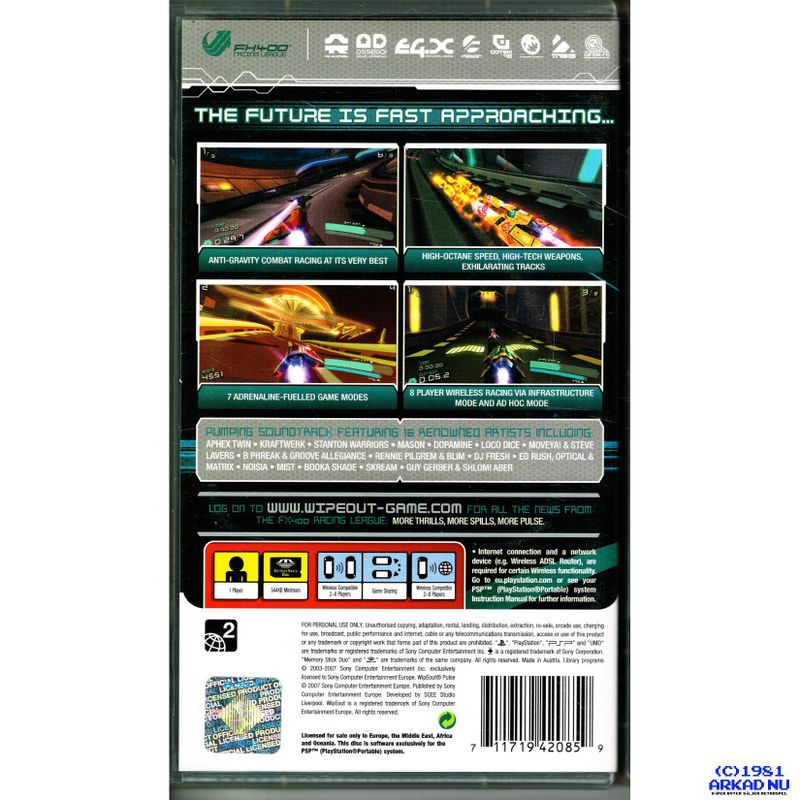 WIPEOUT PULSE PSP