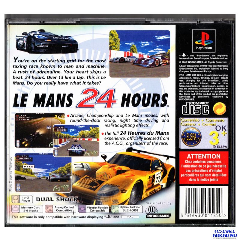 LE MANS 24 HOURS PS1