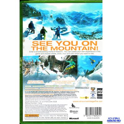 SHAUN WHITE SNOWBOARDING XBOX 360