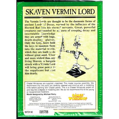SKAVEN VERMIN LORD WARHAMMER GAMES WORKSHOP 1994