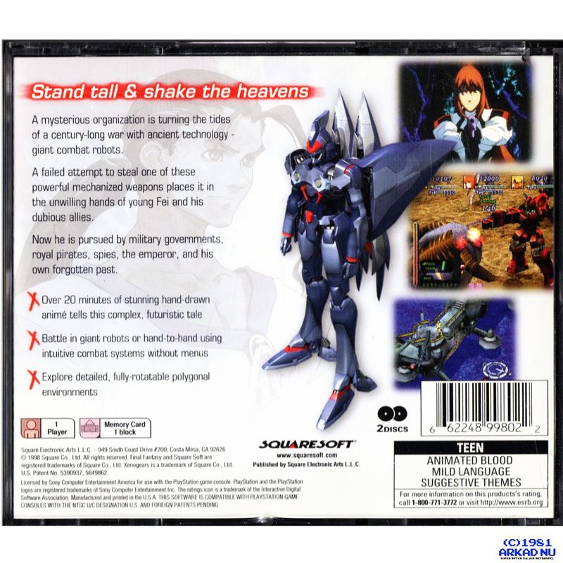 XENOGEARS PS1 NTSC USA