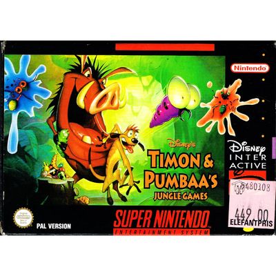 TIMON & PUMBAA'S JUNGLE GAMES SNES