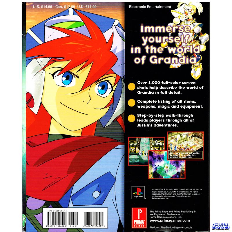 GRANDIA PRIMAS OFFICIAL STRATEGY GUIDE